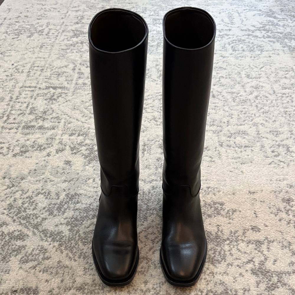 The Row Elegant Black Knee-High Women's Boots